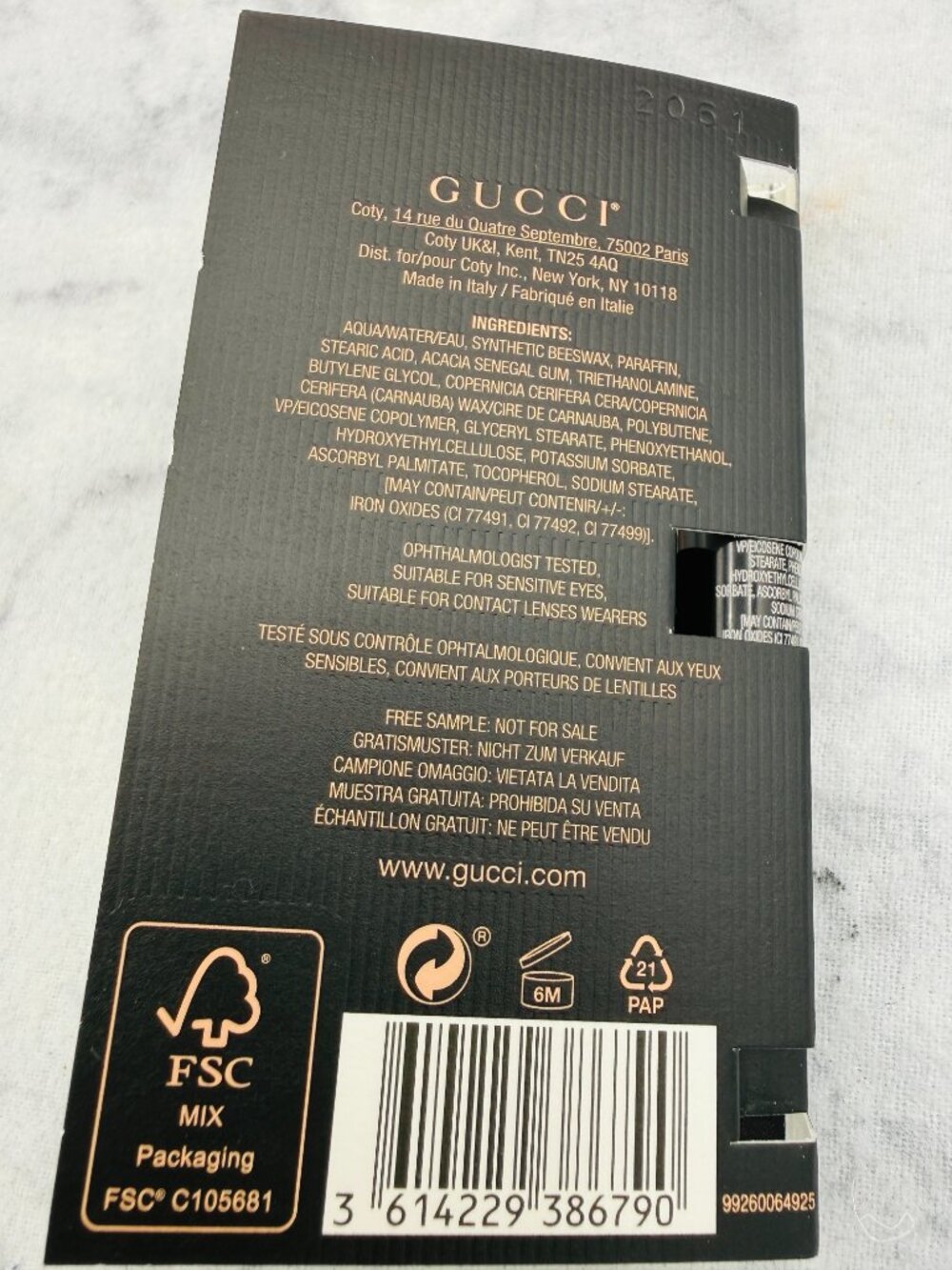 Gucci Beauty Gift Set-5 x Mascara L’Obscur Lash by Lash Buildable Volume-5pc-NEW - Picture 13 of 16